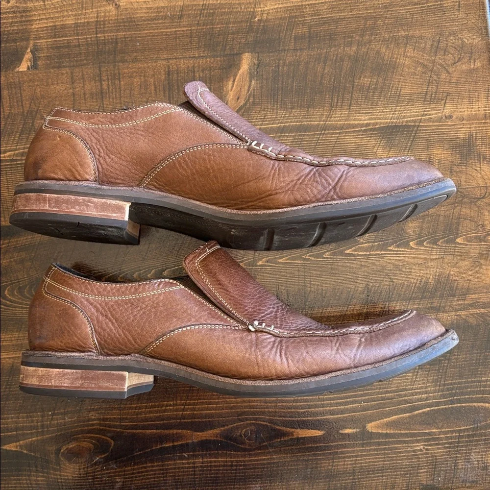 Cole Haan Brown Leather Slip-On Loafers